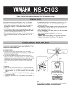 Yamaha NSC-103-Owners-Manual 